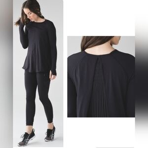 Lululemon Making Moves Long Sleeve Top In Black Size 6